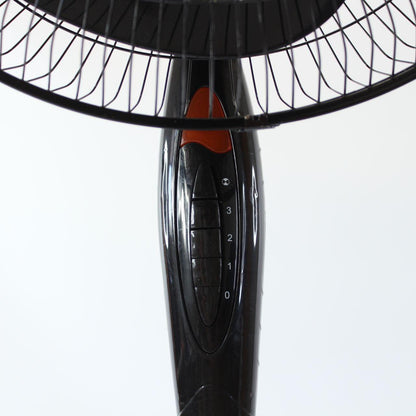 Вентилятор підлоговий 40Вт, 3 швидкості, Чорний / Побутовий вентилятор / Вентилятор для дому / Кімнатний вентилятор