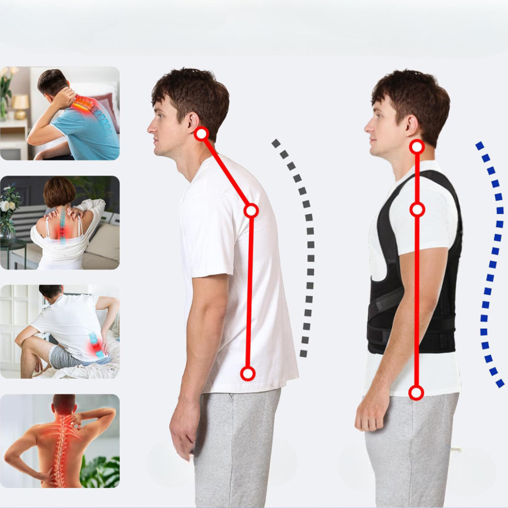 Коректор постави спини GT0028 "Ідеальна постава" / Еластичний корсет / Ортопедичний бандаж для спини для постави / Корсет для