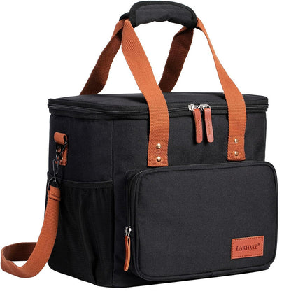 Термосумка для пікніка DF-02 Чорна / Сумка холодильник / Холодильник сумка / Туристична термосумка