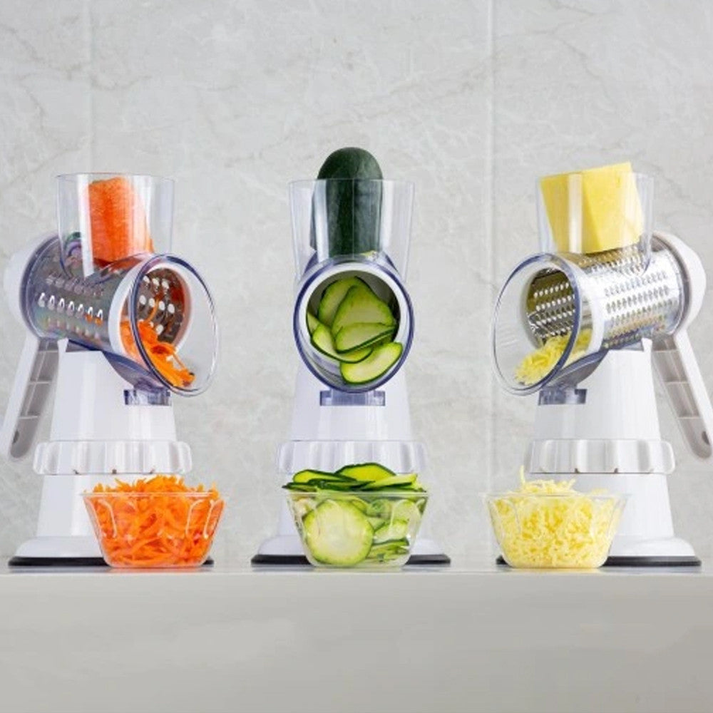 Овочерізка мультифункціональна 4в1 / Подрібнювач кухонний / Ручна овочерізка / Мультислайсер