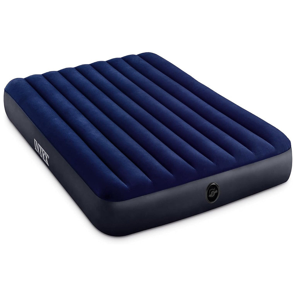 Надувний матрац Intex Classic Downy, двомісний, 203х152х25 см / Надувний матрац для сну