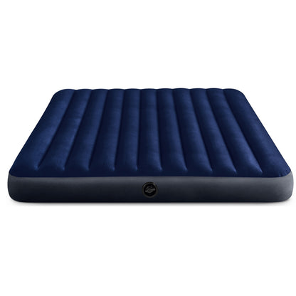Надувний матрац Intex Classic Downy, двомісний, 203х152х25 см / Надувний матрац для сну