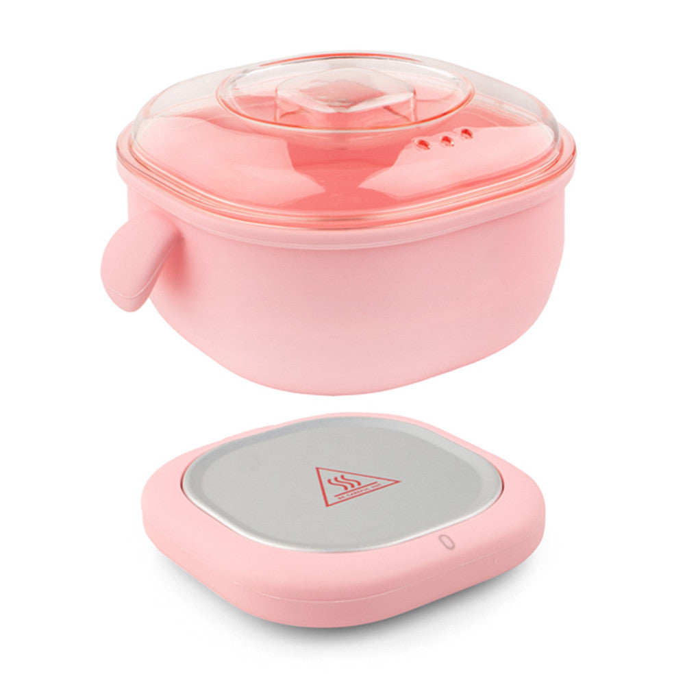 Воскоплав силіконовий з воском та шпателями 400мл, ART-0562 / Портативний нагрівач для воску