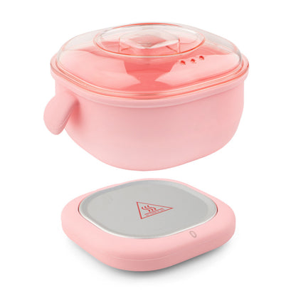 Воскоплав силіконовий з воском та шпателями 400мл, ART-0562 / Портативний нагрівач для воску