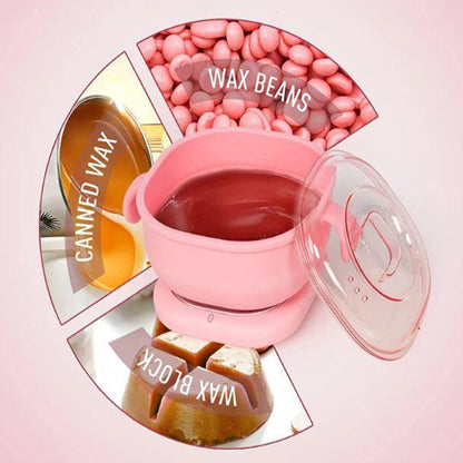 Воскоплав силіконовий з воском та шпателями 400мл, ART-0562 / Портативний нагрівач для воску