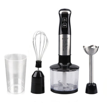Занурювальний блендер 4в1 RAF R.368B, 800 Вт / Ручний блендер-подрібнювач / Міксер блендер