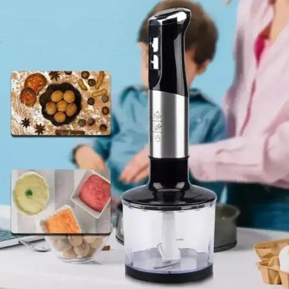 Занурювальний блендер 4в1 RAF R.368B, 800 Вт / Ручний блендер-подрібнювач / Міксер блендер