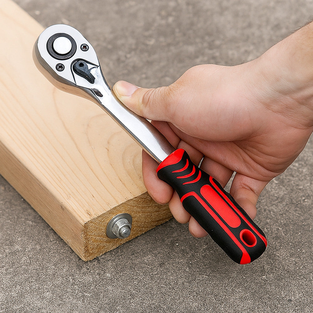 Набір інструментів 37 предметів у кейсі / Набір головок з тріскачкою / Набір гайкових ключів та шестигранників