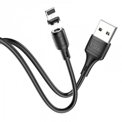 Магнітний кабель USB-Lightning 1м 2.4А X52 / Зарядний шнур для смартфона / Зарядний кабель