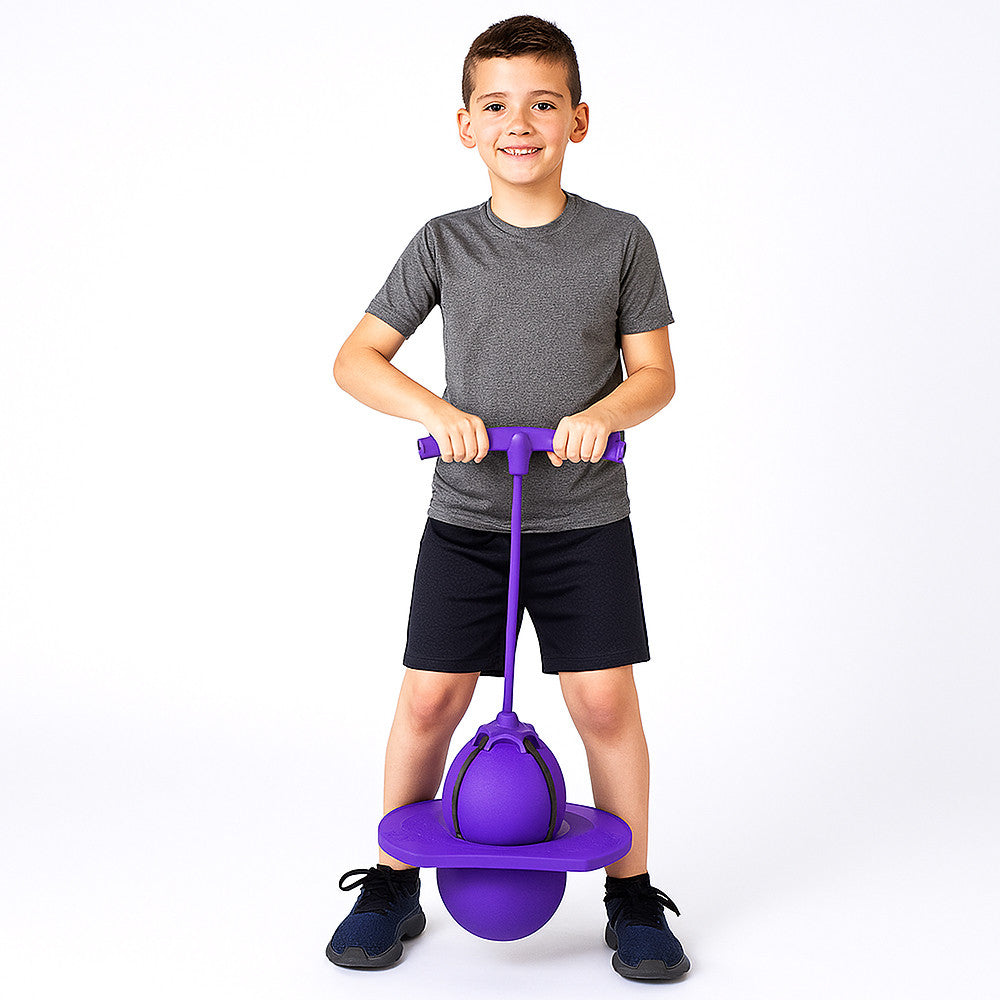 Дитячий м'яч для стрибків до 70кг + Насос, Jumbo Viking, Фіолетовий / Джампінг для дітей / Джампер / Тренажер для стрибків