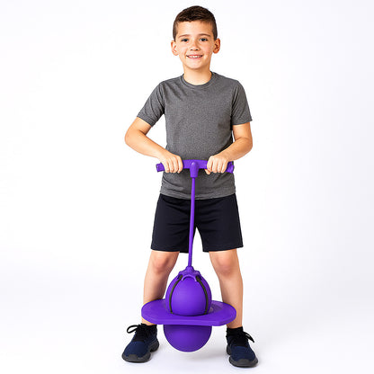 Дитячий м'яч для стрибків до 70кг + Насос, Jumbo Viking, Фіолетовий / Джампінг для дітей / Джампер / Тренажер для стрибків