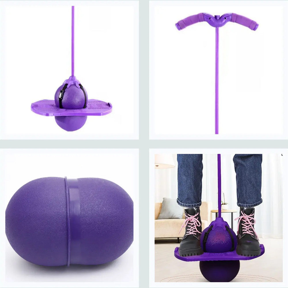 Дитячий м'яч для стрибків до 70кг + Насос, Jumbo Viking, Фіолетовий / Джампінг для дітей / Джампер / Тренажер для стрибків