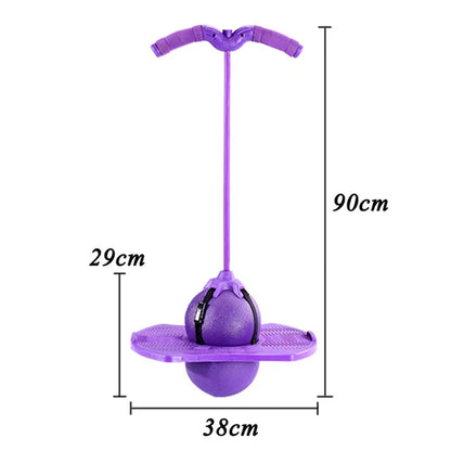 Дитячий м'яч для стрибків до 70кг + Насос, Jumbo Viking, Фіолетовий / Джампінг для дітей / Джампер / Тренажер для стрибків