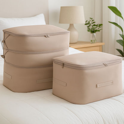 Органайзер для зберігання речей 3 розміри, Бежевий / Сумка для зберігання одягу / Органайзер для білизни
