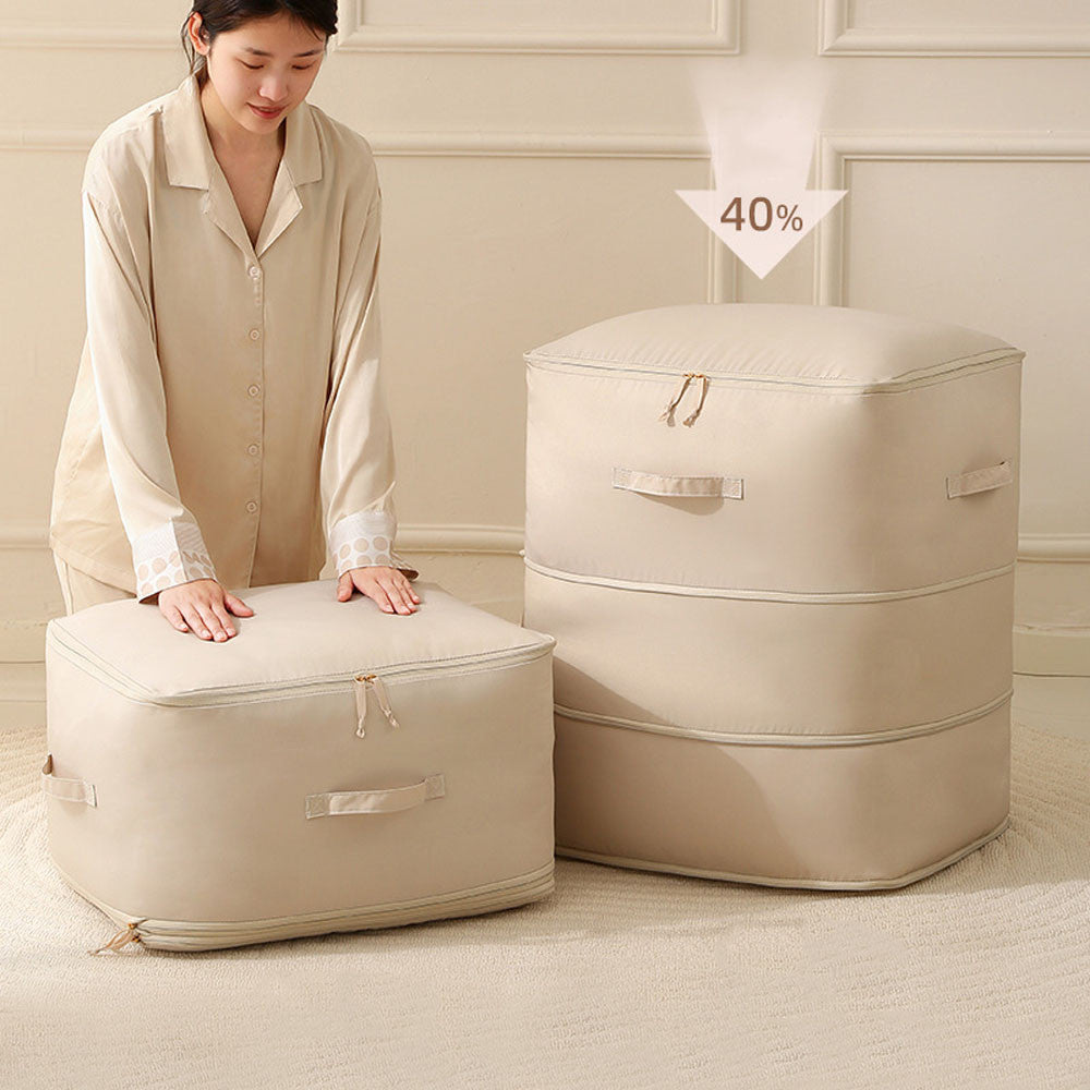Органайзер для зберігання речей 3 розміри, Бежевий / Сумка для зберігання одягу / Органайзер для білизни