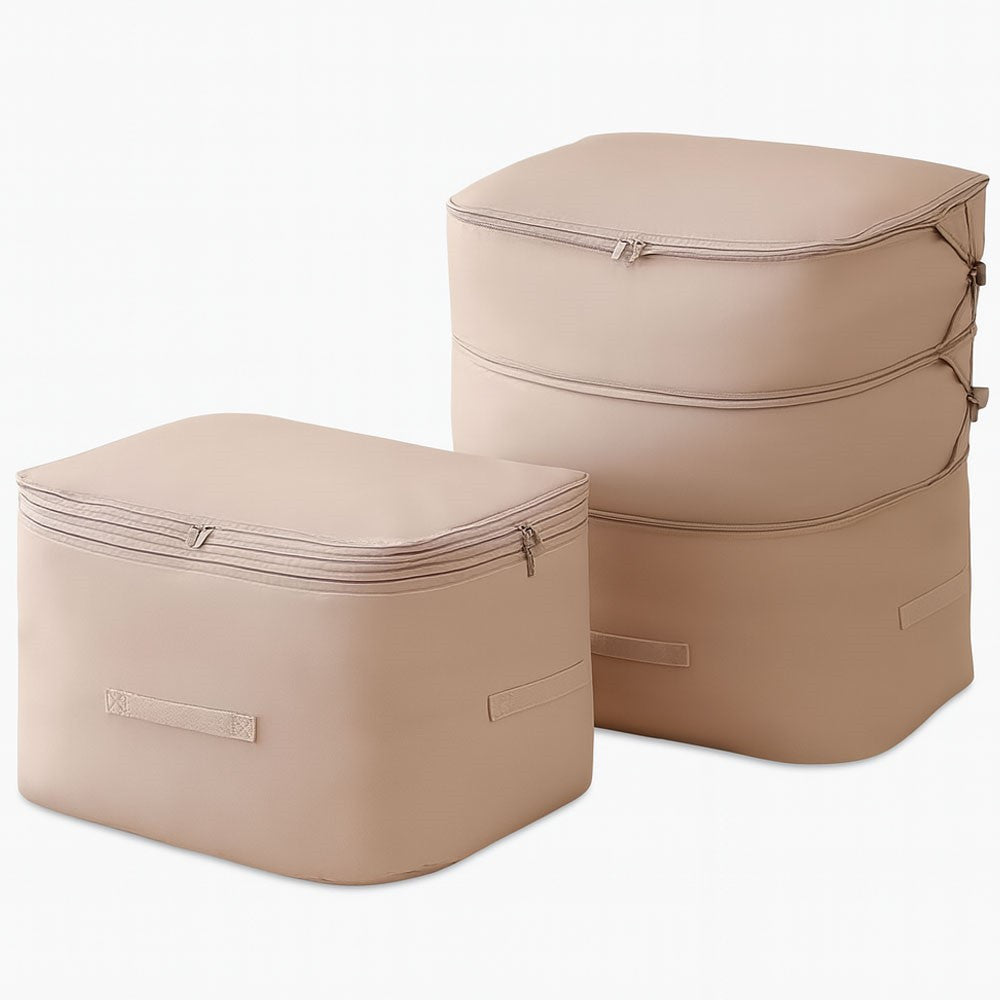 Органайзер для зберігання речей 3 розміри, Бежевий / Сумка для зберігання одягу / Органайзер для білизни
