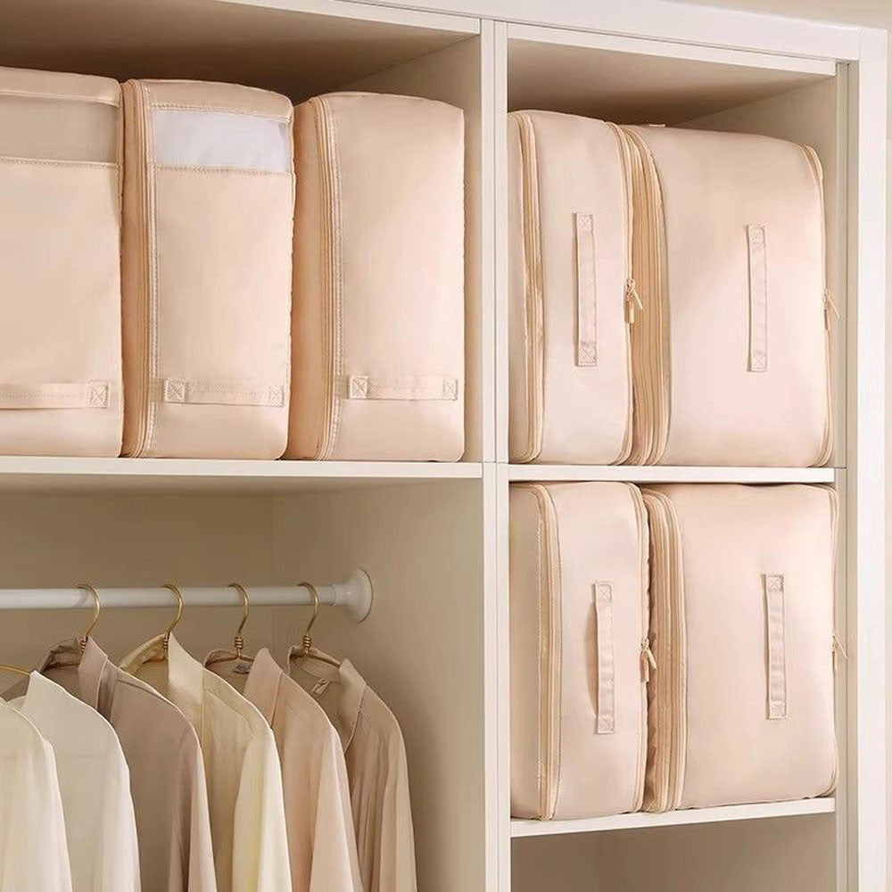 Органайзер для зберігання речей 3 розміри, Бежевий / Сумка для зберігання одягу / Органайзер для білизни