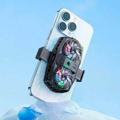 Кулер для охолодження для телефону Hoco GM36 (10x6x3 см) / Вентилятор для охолодження смартфона / Ігровий кулер