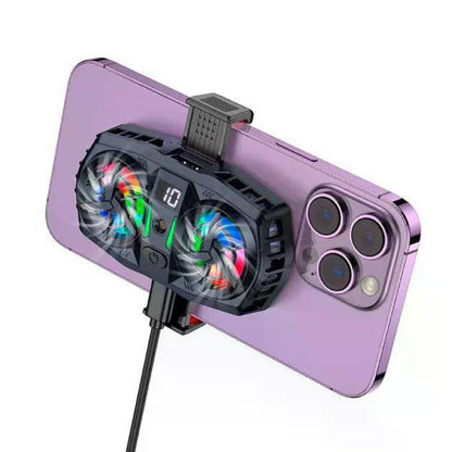 Кулер для охолодження для телефону Hoco GM36 (10x6x3 см) / Вентилятор для охолодження смартфона / Ігровий кулер