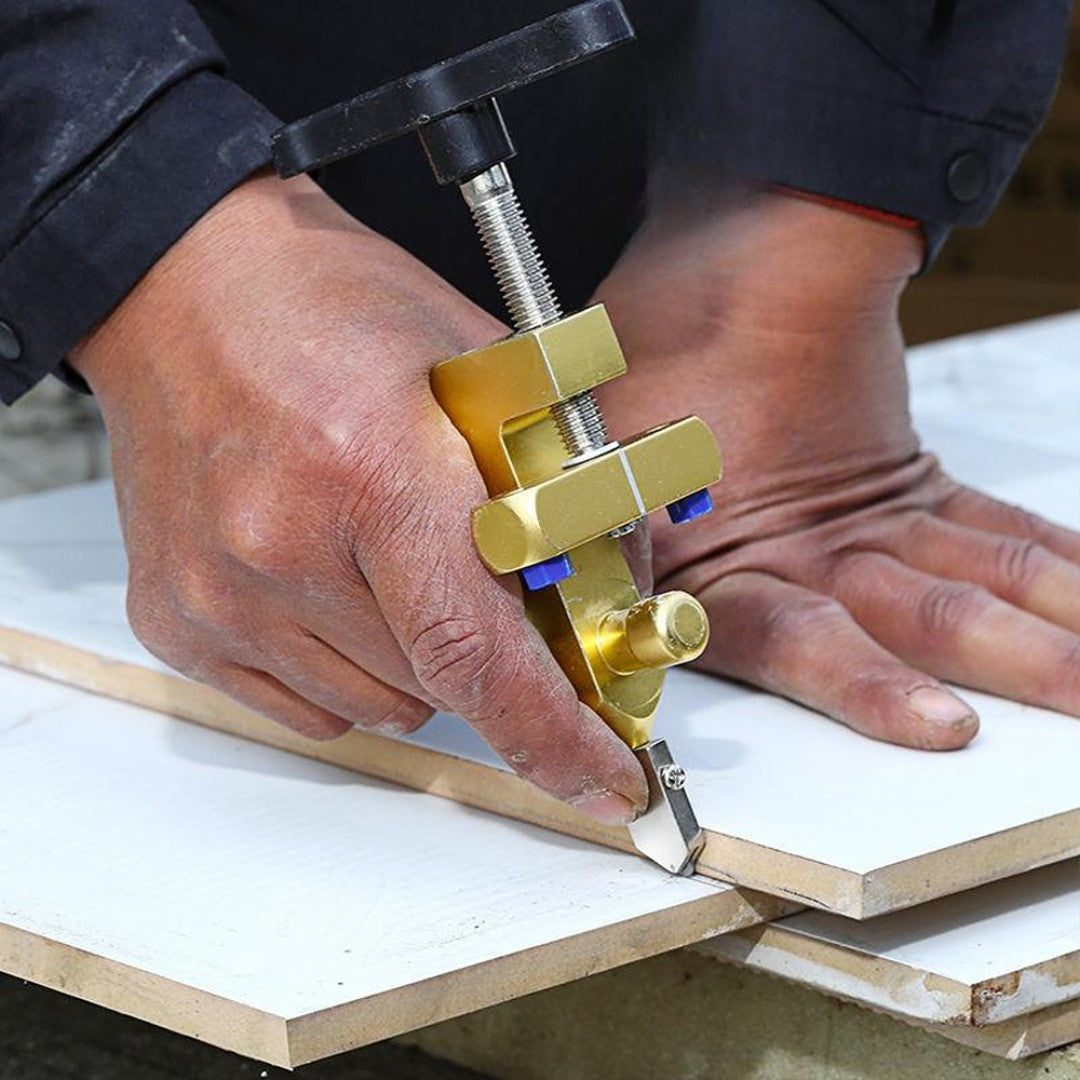 Склоріз алмазний 2в1 для скла та плитки 3-10 мм / Алмазний різак для плитки / Верстат для плитки