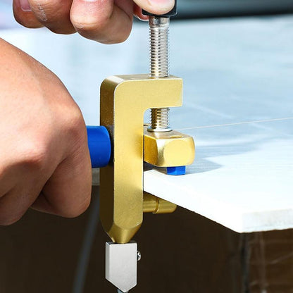 Склоріз алмазний 2в1 для скла та плитки 3-10 мм / Алмазний різак для плитки / Верстат для плитки