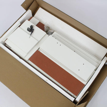 Косметичний столик із дзеркалом та підсвічуванням 130х80х40 см, STL-MD 73, Білий / Косметичний стіл