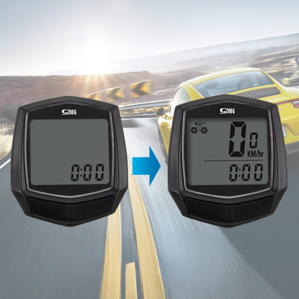 Велокомп'ютер SD-581 з 15 функціями / Велокомп'ютер водонепроникний провідний