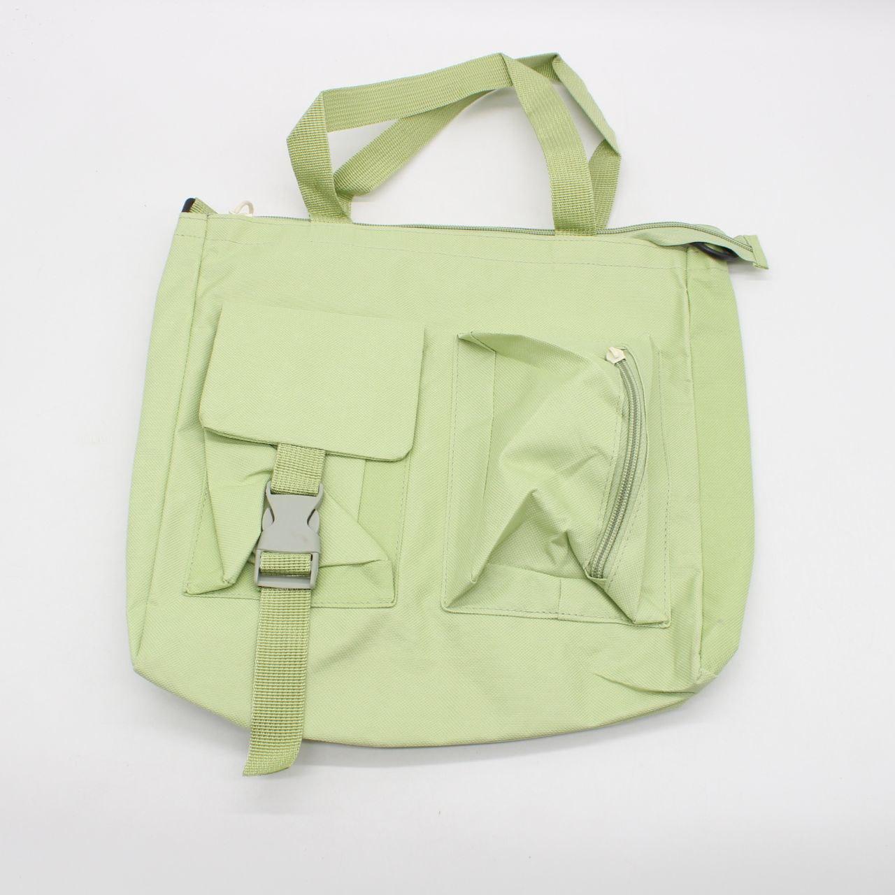 Шкільний набір: Рюкзак, сумка, шоппер, зелений, пенал / Комплект сумок / Рюкзак з сумками