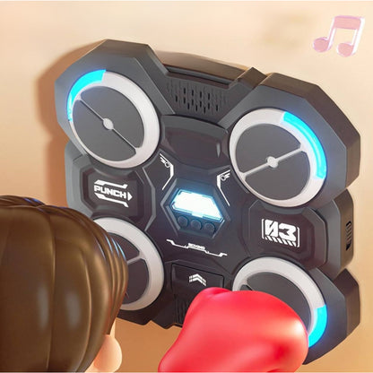 Музичний боксерський тренажер з рукавичками та підсвічуванням / Музична груша для боксу / Тренажер для боксу