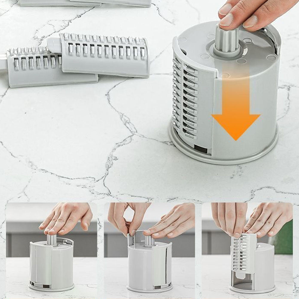 Багатофункціональна овочерізка акумуляторна 3в1, Vegetable cutter / Кухонний слайсер / Терка для овочів