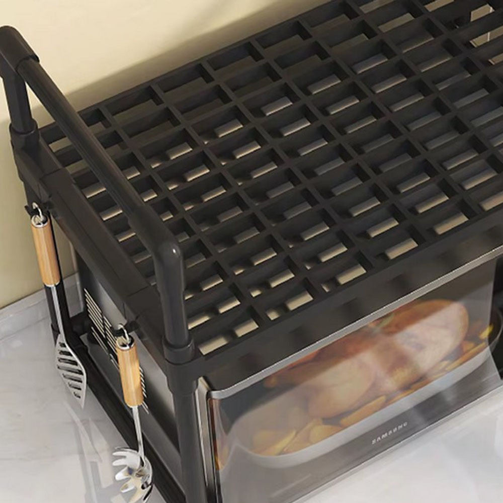 Підставка для мікрохвильової печі одноярусна 51х27х50.5см, Чорний / Поличка на кухню / Полочка для мікрохвильової печі