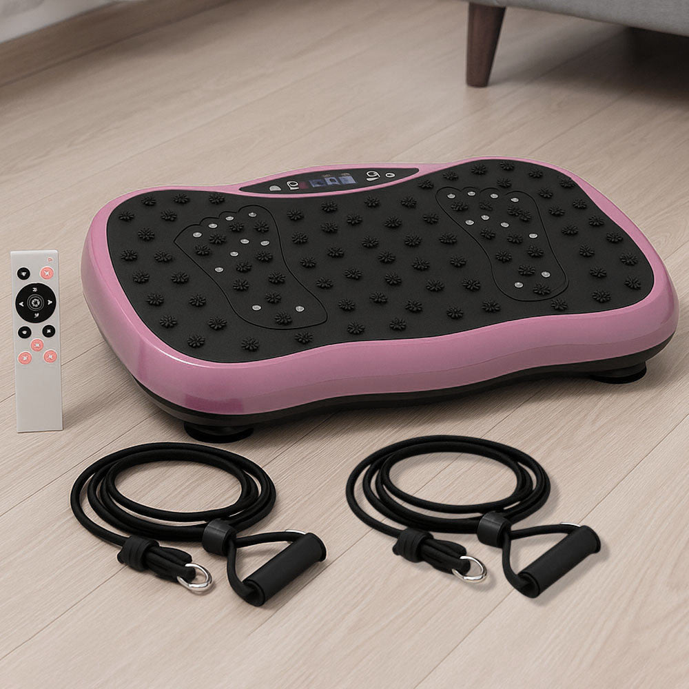 Платформа вібраційна для тренувань до 120кг + пульт, Рожевий / Віброплатформа для схуднення / Фітнес-платформа