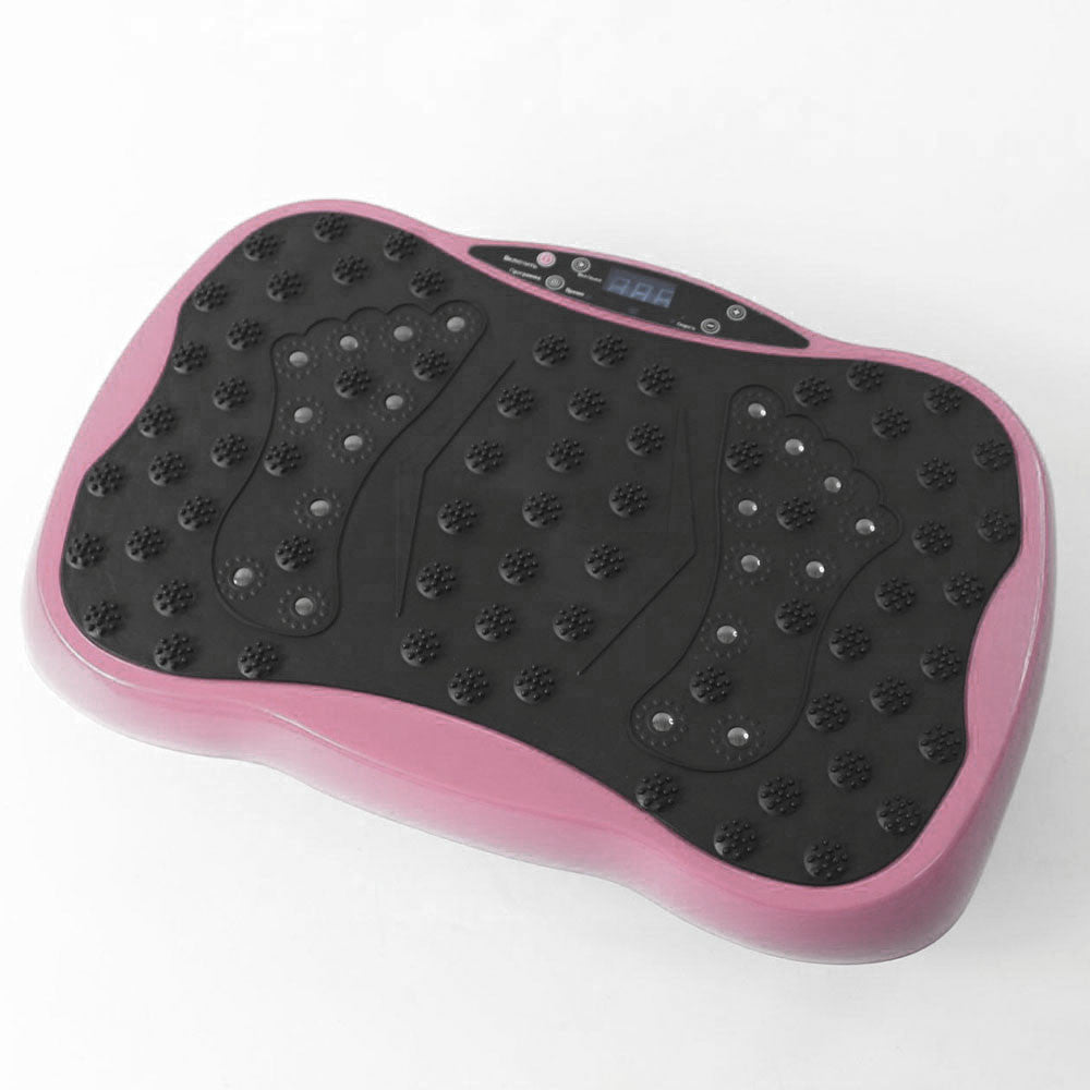 Платформа вібраційна для тренувань до 120кг + пульт, Рожевий / Віброплатформа для схуднення / Фітнес-платформа