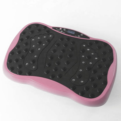 Платформа вібраційна для тренувань до 120кг + пульт, Рожевий / Віброплатформа для схуднення / Фітнес-платформа