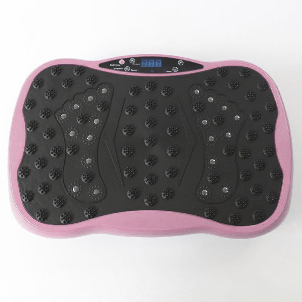 Платформа вібраційна для тренувань до 120кг + пульт, Рожевий / Віброплатформа для схуднення / Фітнес-платформа