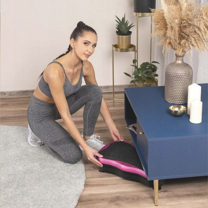 Платформа вібраційна для тренувань до 120кг + пульт, Рожевий / Віброплатформа для схуднення / Фітнес-платформа
