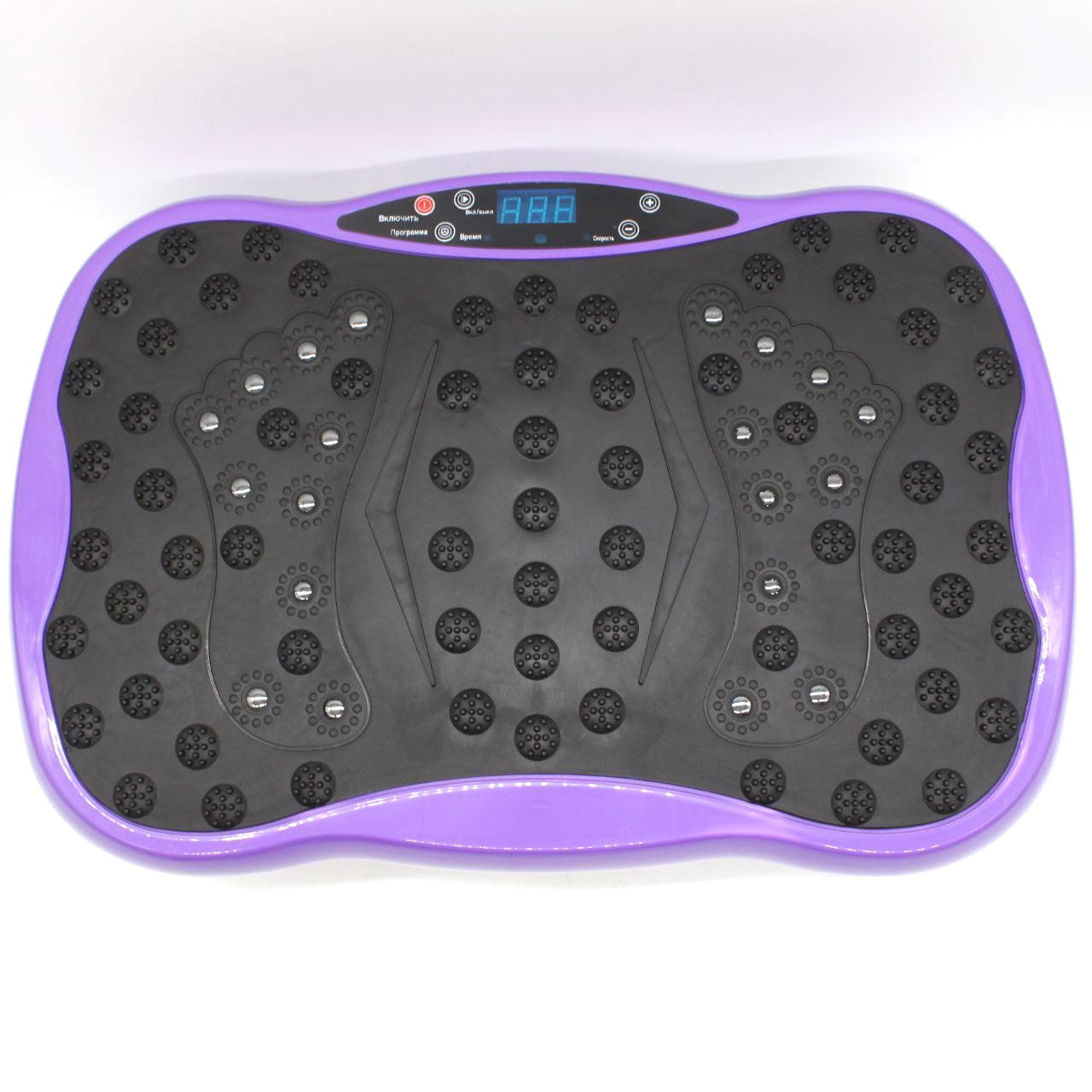 Платформа вібраційна для тренувань до 120кг +пульт, Фіолетова / Віброплатформа для схуднення / Фітнес-платформа