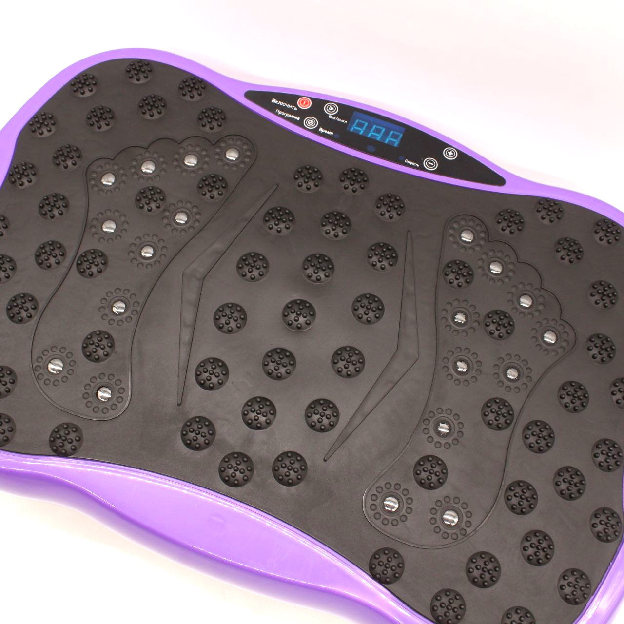 Платформа вібраційна для тренувань до 120кг +пульт, Фіолетова / Віброплатформа для схуднення / Фітнес-платформа