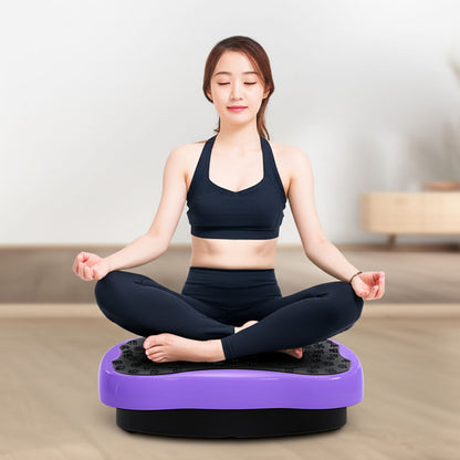 Платформа вібраційна для тренувань до 120кг +пульт, Фіолетова / Віброплатформа для схуднення / Фітнес-платформа