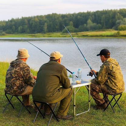 Складний стіл для пікніка 4 стільця, 120х70х60см, Чорний / Туристичний стіл розкладний / Стіл для кемпінгу