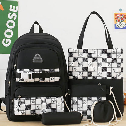 Шкільний набір 5в1 рюкзак 43х30х14см, сумка, клатч, пенал, мішечок / Дитячий рюкзак / Шкільний портфель