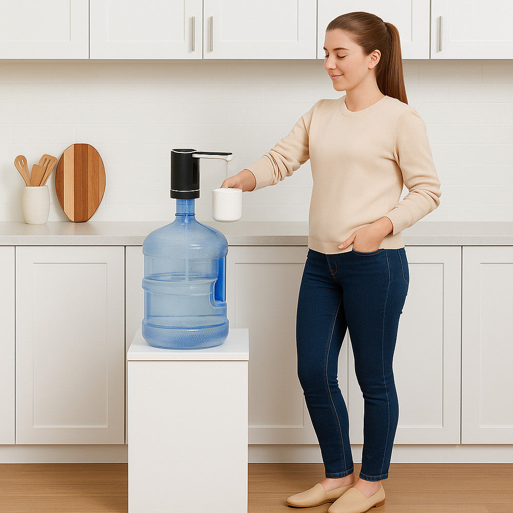 Електропомпа для води з живленням від USB, Чорний / Автоматичний дозатор води / Помпа диспенсер води / Помпа дозатор