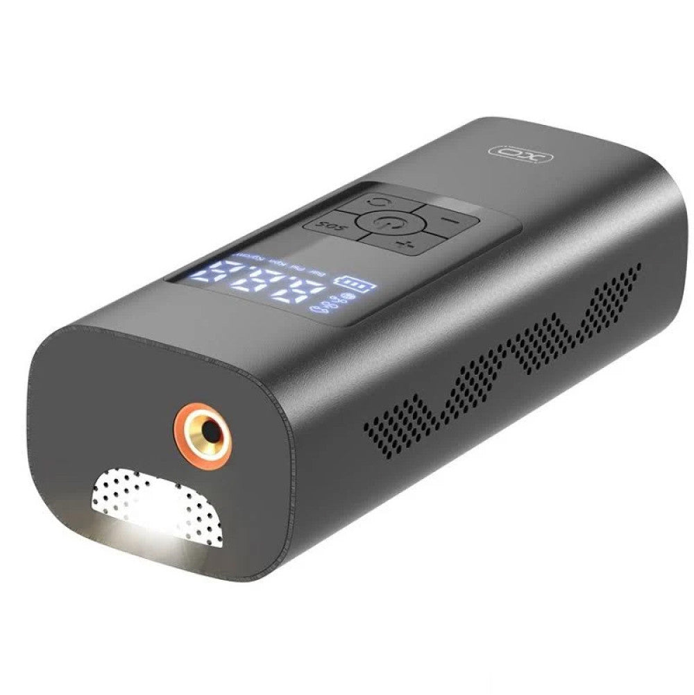 Автомобільний компресор акумуляторний XO CZ012, 12В, 6000мАч / Автокомпресор / Насос автомобільний