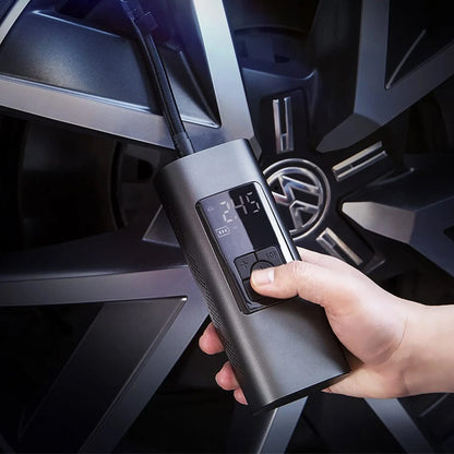 Автомобільний компресор акумуляторний XO CZ012, 12В, 6000мАч / Автокомпресор / Насос автомобільний