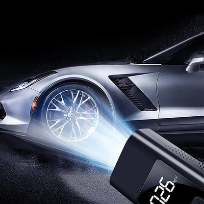 Автомобільний компресор акумуляторний XO CZ012, 12В, 6000мАч / Автокомпресор / Насос автомобільний