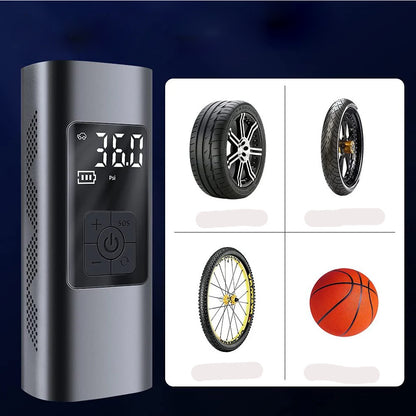 Автомобільний компресор акумуляторний XO CZ012, 12В, 6000мАч / Автокомпресор / Насос автомобільний