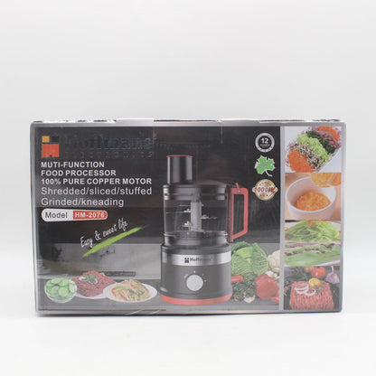 Кухонний подрібнювач-овочерізка Hoffmans HM-2076, 2.5л, 1000Вт / Блендер електричний подрібнювач