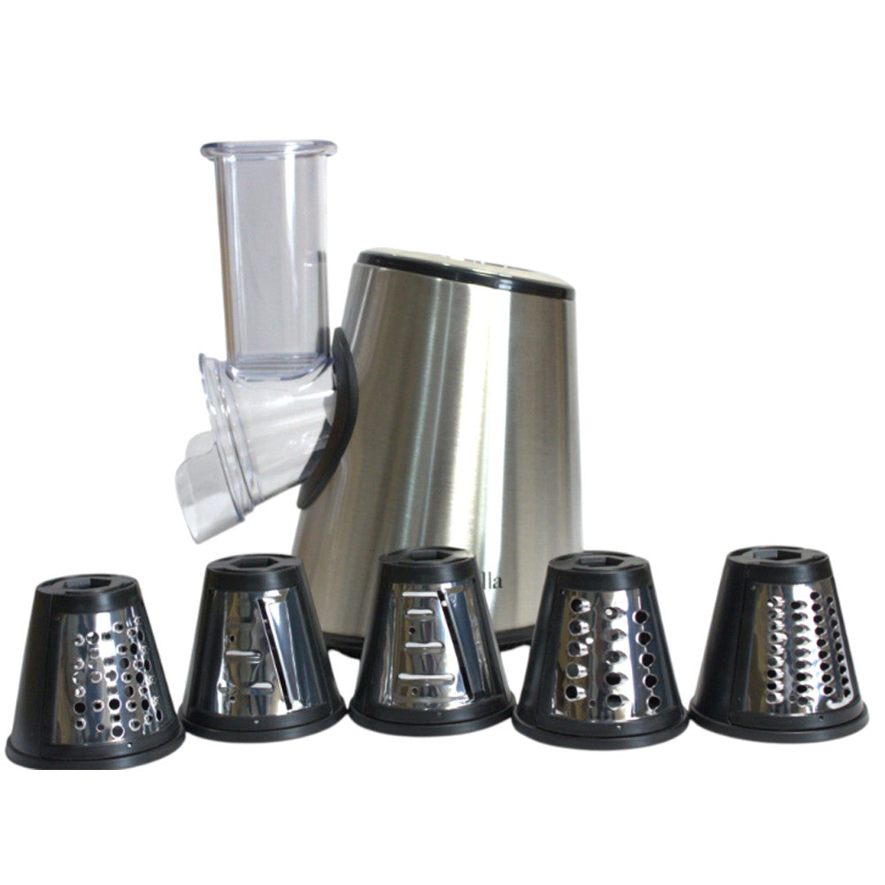 Електрична овочерізка + 5 насадок, LB-56012, 800Вт / Кухонний слайсер для овочів / Електротерка