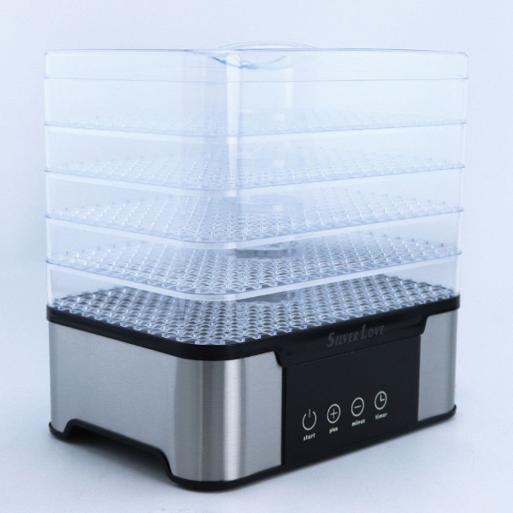 Сушарка для фруктів та овочів 5 ярусів Silver Love RB-912 / Дегідратор / Електросушарка для фруктів