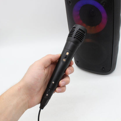 Бездротова Bluetooth колонка KTS-1265 / Блютуз колонка з LED-підсвічуванням / Караоке колонка